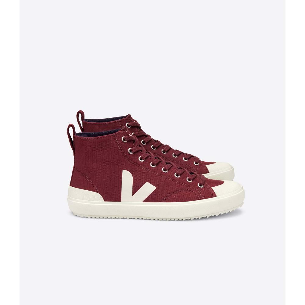 Men\'s Veja NOVA HT CANVAS High Tops Burgundy | ZA 105SGL